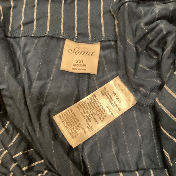 Soma teal PJ pants Sz XXL reg - Picture 3 of 3